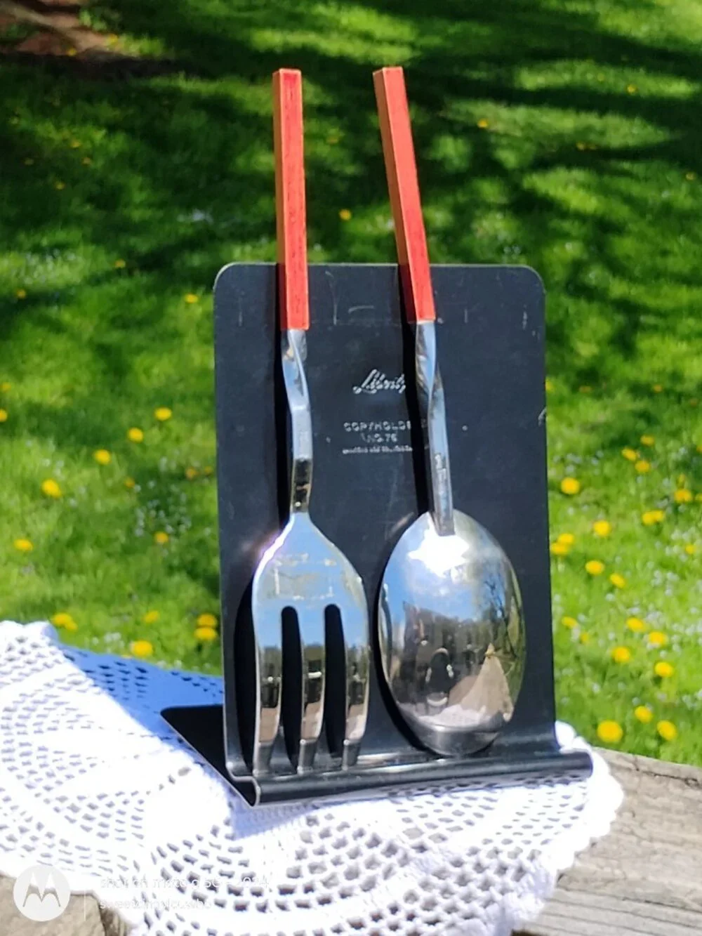 Villeroy and Boch set of 2 salad serving utensils New Wave design modern design